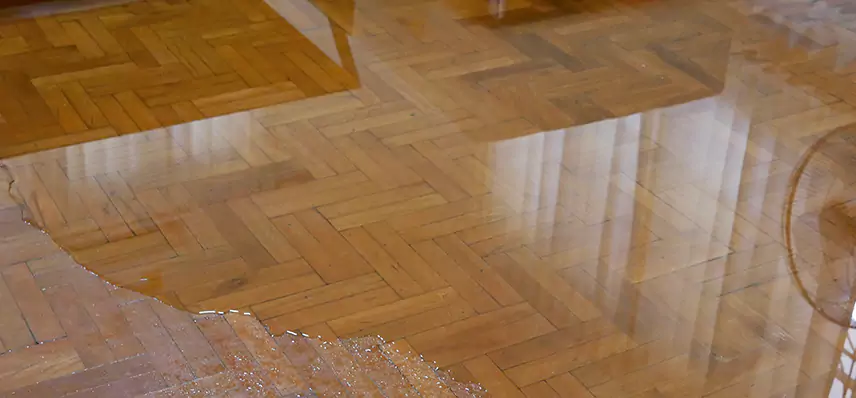 Laminate Wood Floor Water Damage Repair in Heritage
